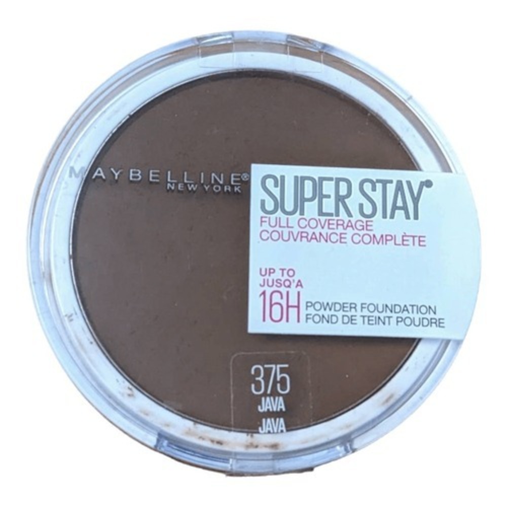 Maybelline Super Stay Full Coverage Powder Foundation Java 375 0.21 oz 16 hrs